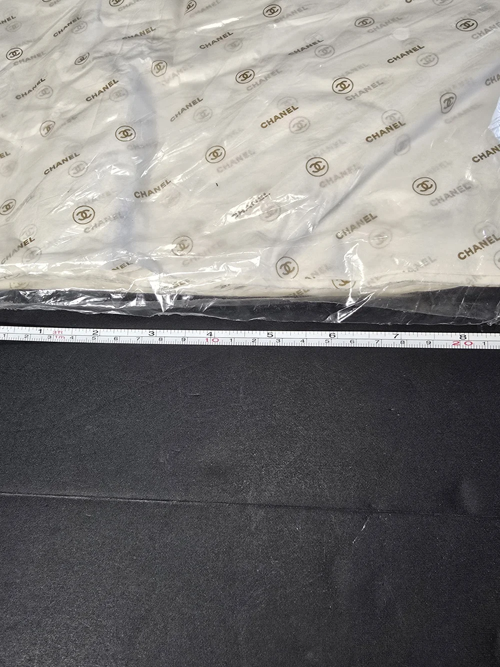 CHANEL White Bedding Sheets with Gold Logo Print